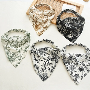 Fascia Per Capelli Triangolare Floreale Bohemienne Tessuto Elastico Avvolgimento Capelli Fazzoletto Vintage Per Donne Quotidiano Viaggio