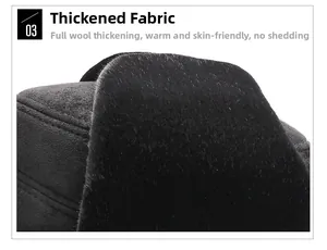 Close-up of thick faux fur lining and premium stitching for winter warmth