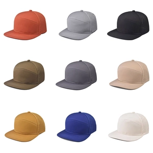 Baseball Cap Breathable Polyester Laser Drilled Holes Flat Brim Snapback Hat Outdoor Sports Streetwear Men Women