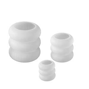 3-piece set of stacked doughnut-shaped silicone molds for candle and resin DIY crafts