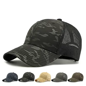 Cappello Da Baseball Camouflage Con Rete Poliestere Traspirante Protezione Solare Regolabile Tattico All Aperto Per Uomini Donne