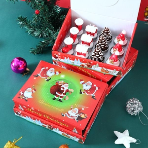 Christmas Candles Paraffin Wax Smokeless Santa Claus Snowman Christmas Tree Shapes For Holiday Party Home Decoration