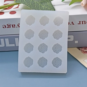 12-Loch Blumen-Silikonform für DIY Backen Kuchen Schokolade und Fondant Handwerk