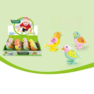 Lot de jouets oiseaux à remonter avec têtes rotatives à 360 degrés en boîte