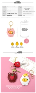 Comparaison de taille et spécifications des étuis de carte d'accès en similicuir dessin animé