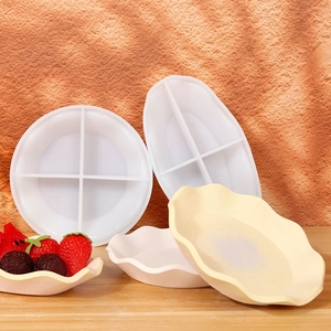 Détails du moule en silicone en forme de vague pour plateaux à bijoux et résine DIY