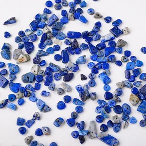 Natural lapis lazuli irregular crushed stone beads for DIY jewelry making