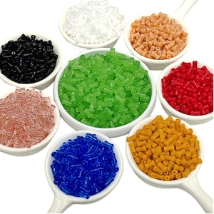 Bamboo shaped glass jade beads in various colors for DIY jewelry making and crafts