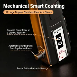 Professional counting hand gripper with digital LCD display for forearm muscle training