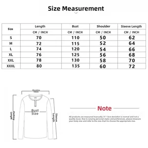 Detailed size chart for men casual checkered cardigan showing length, bust, and sleeve measurements