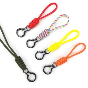Cordon De Porte-Clés En Paracorde Tressée Avec Boucle Métallique Dragonne Anti-Perte Pour Clés De Voiture