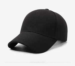 Detail of black baseball cap featuring 3D FARD letter embroidery on cotton twill fabric