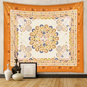 Bohemian Mandala Tapestry Wall Hanging Polyester Floral Geometric Design Home Decor For Bedroom Living Room