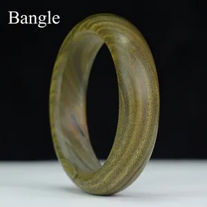 Brazalete De Madera Natural Pulsera Sándalo Palo De Rosa Ébano Joyería De Estilo Étnico Retro Para Mujeres Hombres Acabado Liso