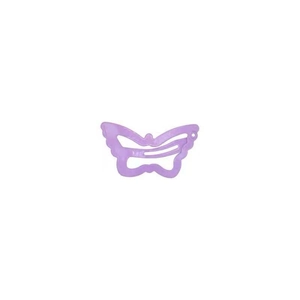 Charming purple butterfly hair clip with a smooth glossy finish on white background