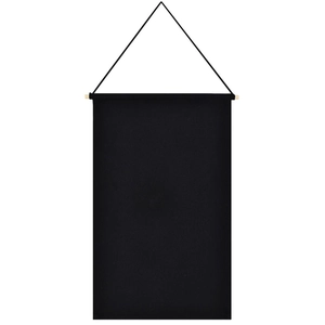 Nordic black canvas banner for enamel pin collection and wall hanging badge display