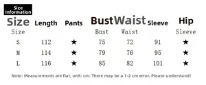 Size chart for French polka dot satin strapless dress with measurements in centimeters