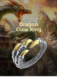 Detailed macro of golden dragon claws over a black textured scale pattern band