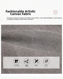 Close-up of durable grey canvas fabric showing woven texture and breathable material