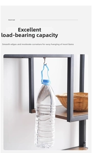 Heavy duty magnetic hook for refrigerator demonstrating strong load bearing capacity