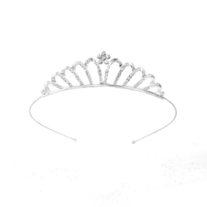 Bandeau Tiare Couronne De Princesse Enfants Alliage Strass Étincelant Pour Fête D'anniversaire Mariage Filles Accessoires Cheveux