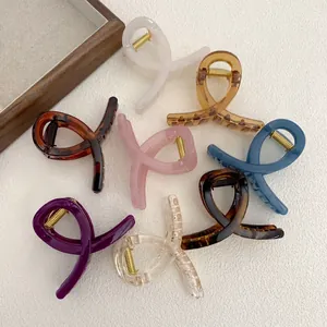 Ensemble de pinces à cheveux minimalistes en acrylique aux motifs variés et marbrés