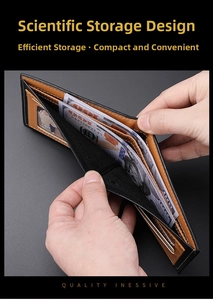 Detailed view of carbon fiber wallet with contrast stitching and multi-card slots