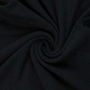 Detailed view of black fabric texture with soft drapes and elegant pleated ruffles
