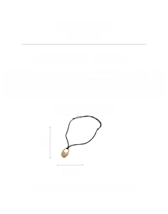 Detailed size specifications for the minimalist oval hollow pendant sweater necklace