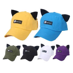 Casquette De Baseball Oreilles De Chat Avec Lunettes Aviateur Coton Punk Street Hip Hop Unisexe Chapeau Mode