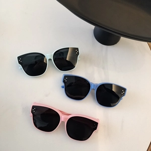 Kids Polarized Sunglasses TPEE Frame Resin Lens UV400 Protection Round Large Frame Trendy Sun Shades For Boys Girls
