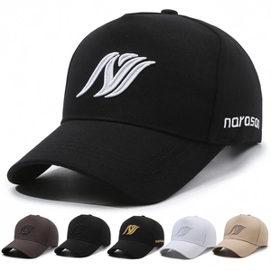 Casquette De Baseball En Coton Broderie En Relief Visière Courbée Réglable Chapeau De Soleil Extérieur Sport Unisexe