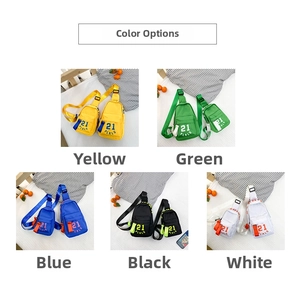 Comparaison détaillée des sacs de poitrine pour enfants en cinq couleurs et deux tailles