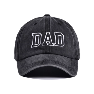 Washed Cotton Baseball Cap Set Dad Mama Mini Embroidery Adjustable Vintage Sun Protection Parent Child Matching Headwear