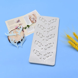 Christmas reindeer antler silicone mold for DIY cake topper and resin crafts with blue antlers