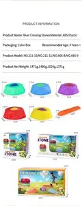 Detailed size specifications for children sensory balance stepping stones and packaging