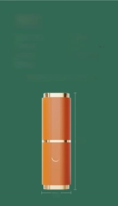 Detail view of 21cm portable orange travel wash cup set with ABS+PP material specs