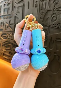 Miniature recording microphone keychain toy for cute bag decoration and fun gifts