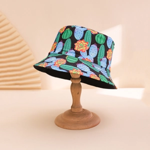 Sommer Bedruckter Anglerhut Für Damen Herren Sonnenschutz Sonnenhut Mit Kaktus Blumen Tropenpflanzen Muster Reise Strandhut