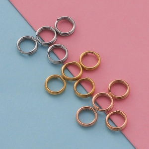 Stainless Steel Double Loop Split Rings Mirror Polished Jump Rings Connectors For Jewelry Making DIY Crafts Keychains