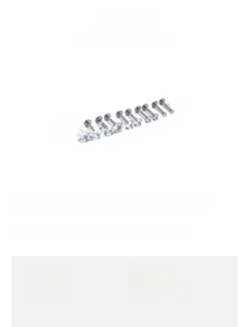 Size chart for titanium steel labret studs with zircon diameter and rod length details