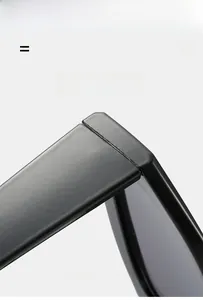 Detail of lightweight high-elastic black sunglasses frame with polished glossy finish