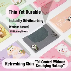 Face Oil Blotting Papers Natural Flax Pulp Scented Absorbent Facial Tissues For Shiny Skin Portable Makeup Cleaning Tools