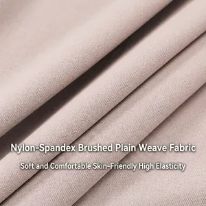 Dusty pink brushed nylon spandex high waist bodycon skirt with pleated fabric texture