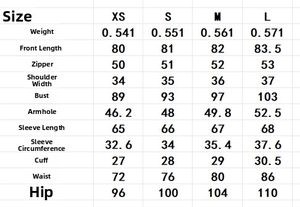 Tableau de guide des tailles détaillé pour robe en tweed avec mesures en centimètres