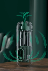 Detail showing the air circulation mechanism and airflow path of the green aroma diffuser