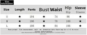 Detailed size chart for women summer slim straight pants with length and waist measurements