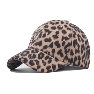 Cappellino Da Baseball Con Stampa Leopardata In Cotone Fibbia In Metallo Regolabile Stile Coreano Cappello Parasole Unisex