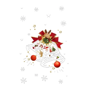 Christmas tree wall stickers with reindeer and Santa Claus for festive window decoration