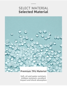 Macro di granuli in TPU flessibile per portafogli con focus su texture e resistenza